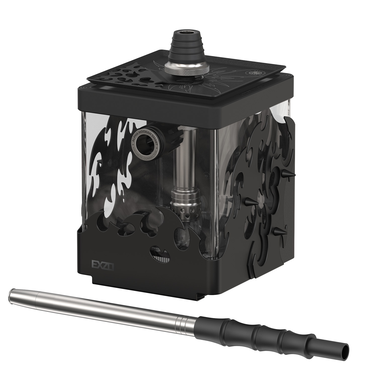 кальян alpha hookah - smart ekzo tribal (black) — Hookah Market кальян alpha hookah - smart ekzo tribal (black)