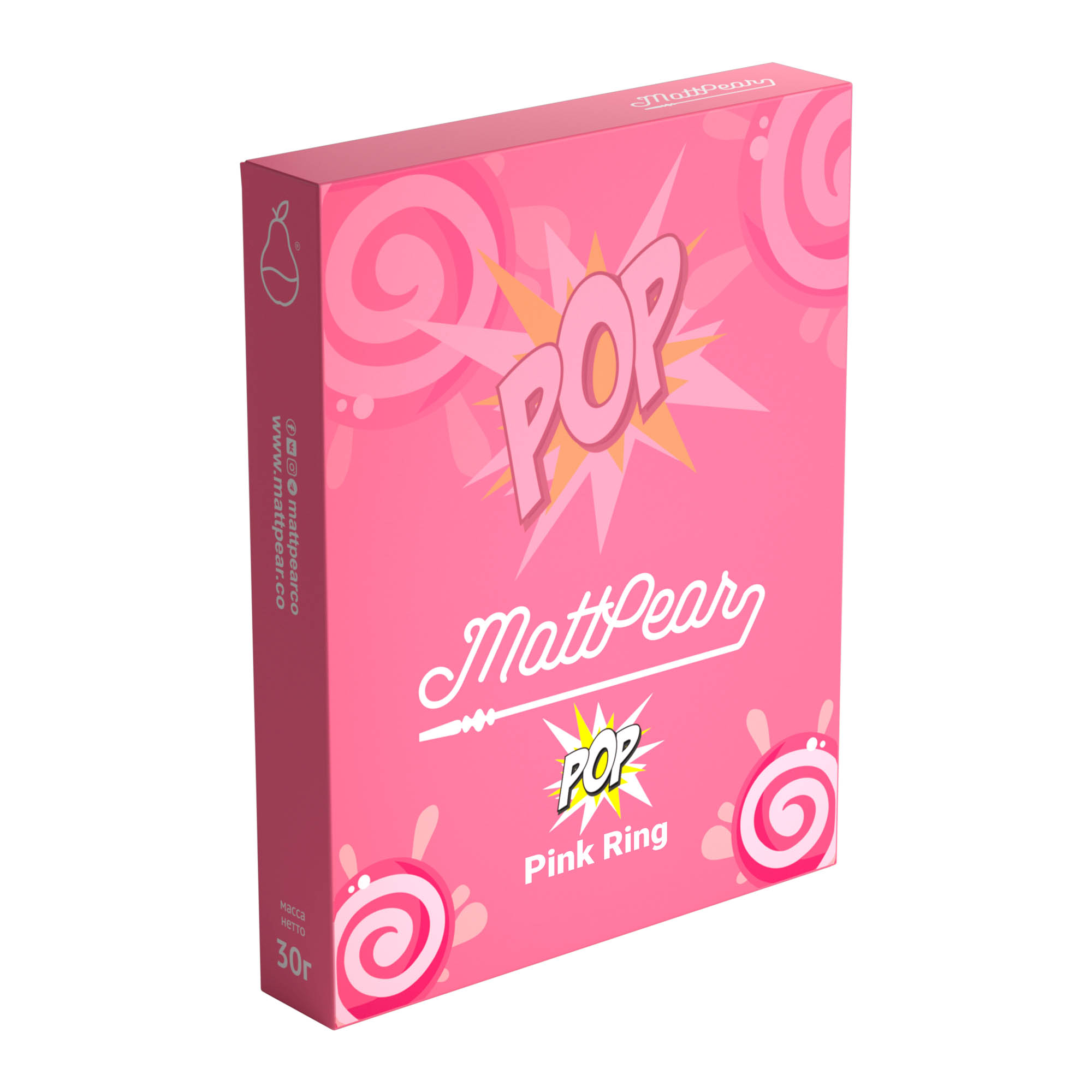 (m) matt pear pop 30 г pink ring — Hookah Market (m) matt pear pop 30 г pink ring