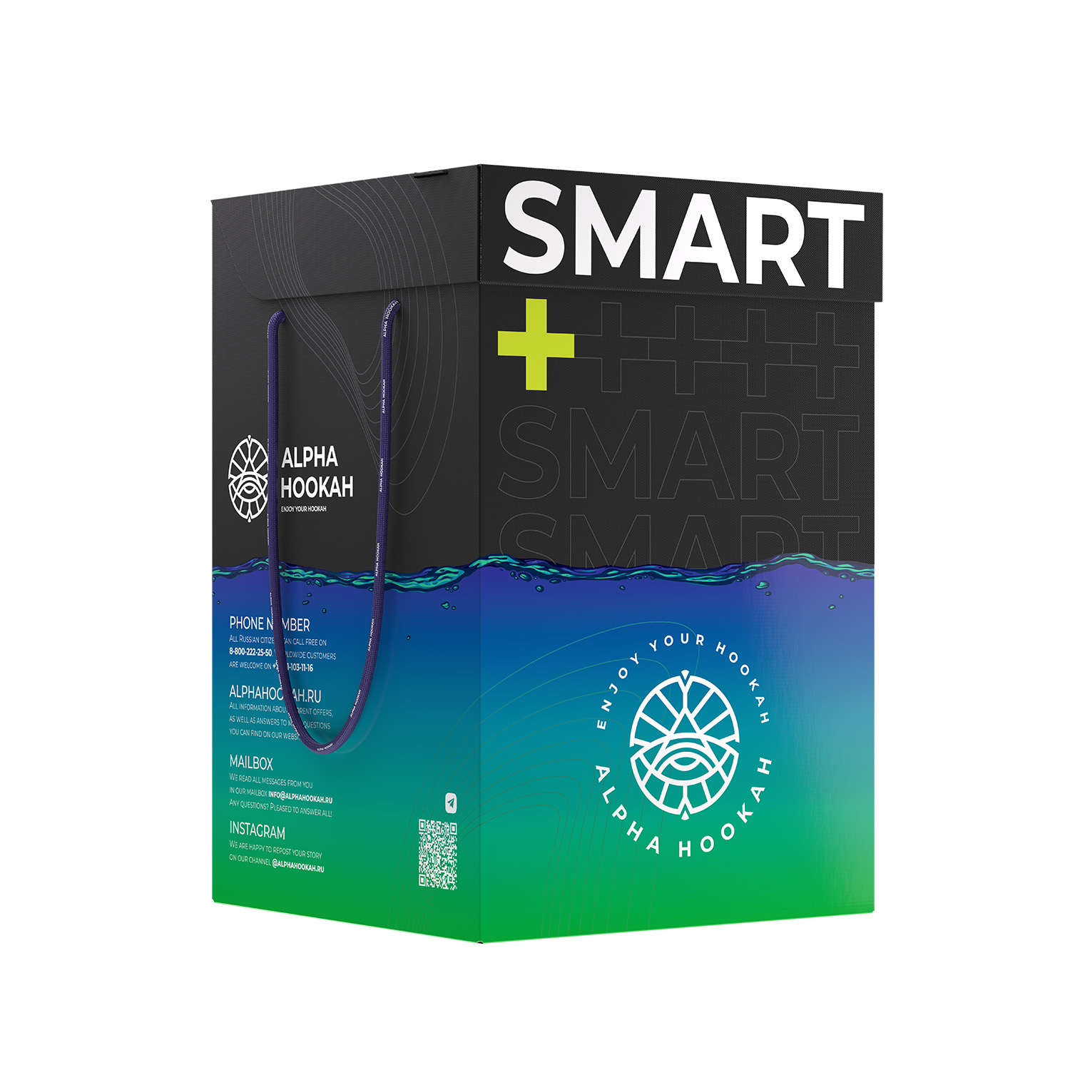 кальян alpha hookah - smart + (plus) box 