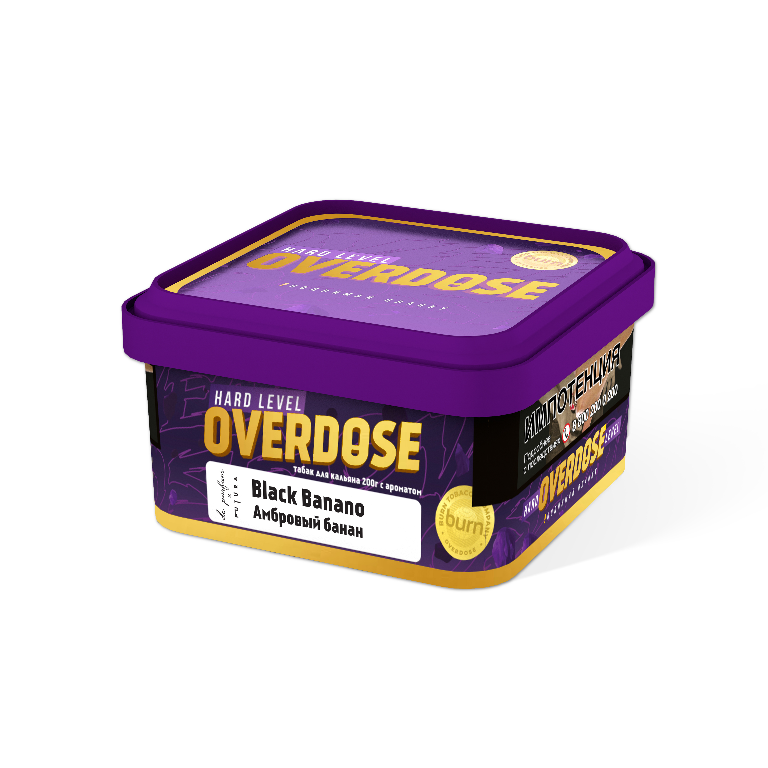 (m) overdose 200 г black banano — Hookah Market (m) overdose 200 г black banano