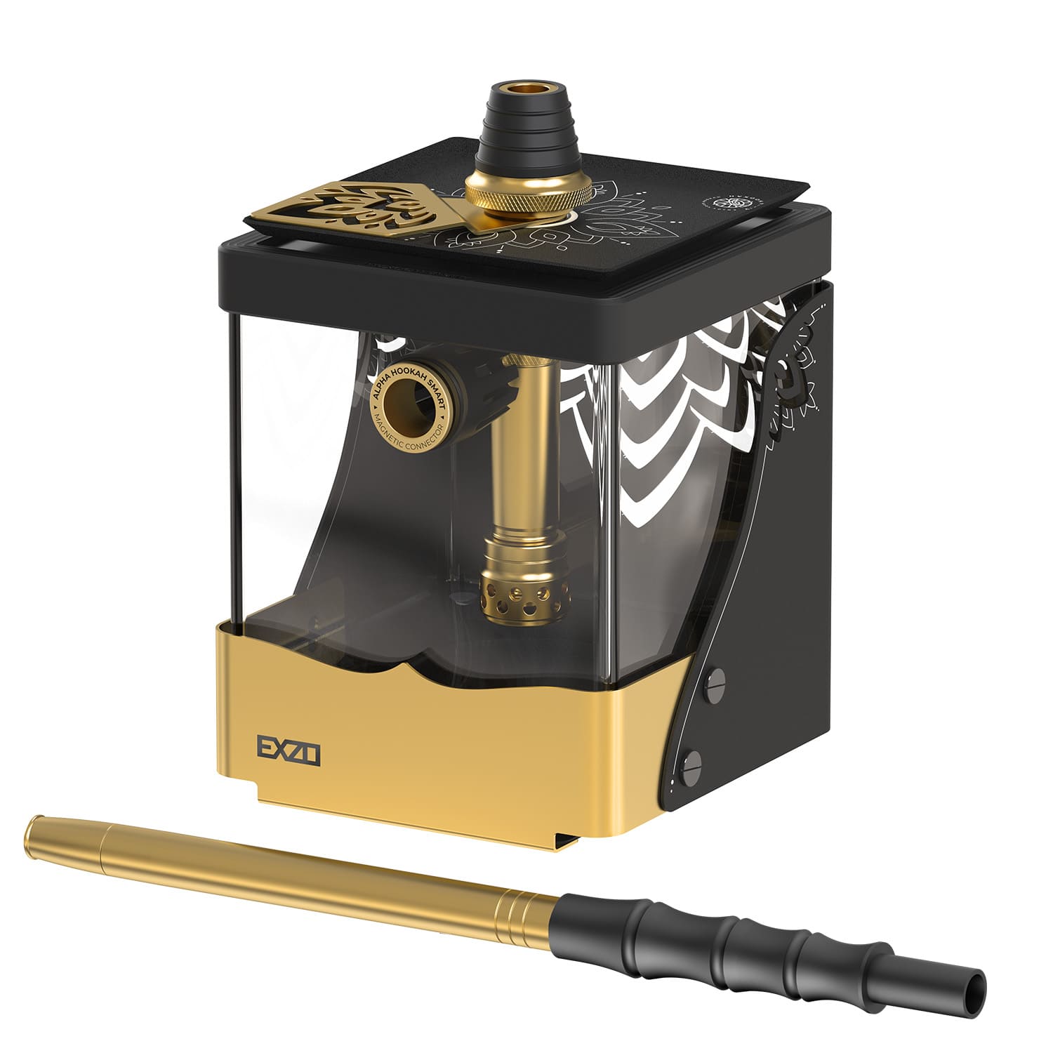 кальян alpha hookah - smart exzo gold — Hookah Market кальян alpha hookah - smart exzo gold