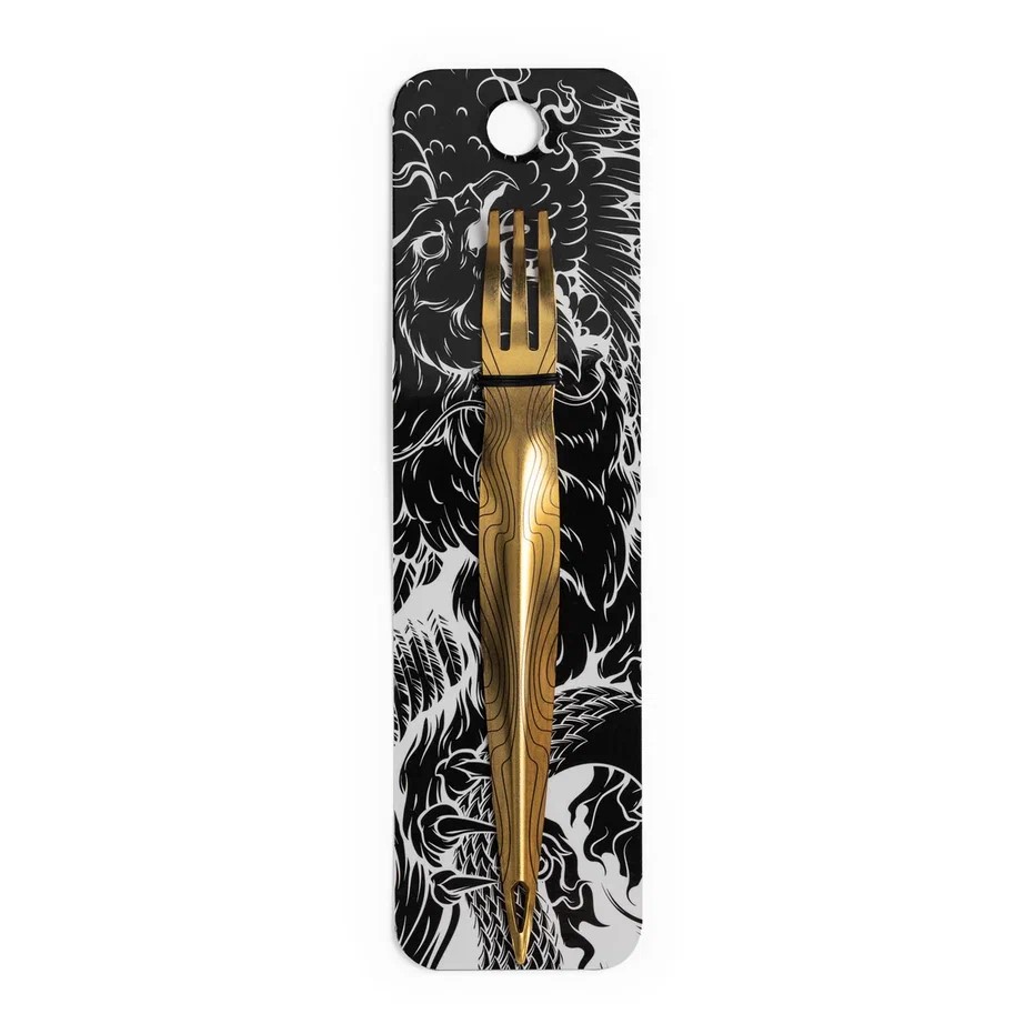 вилка alpha hookah f*k (gold) — Hookah Market вилка alpha hookah f*k (gold)