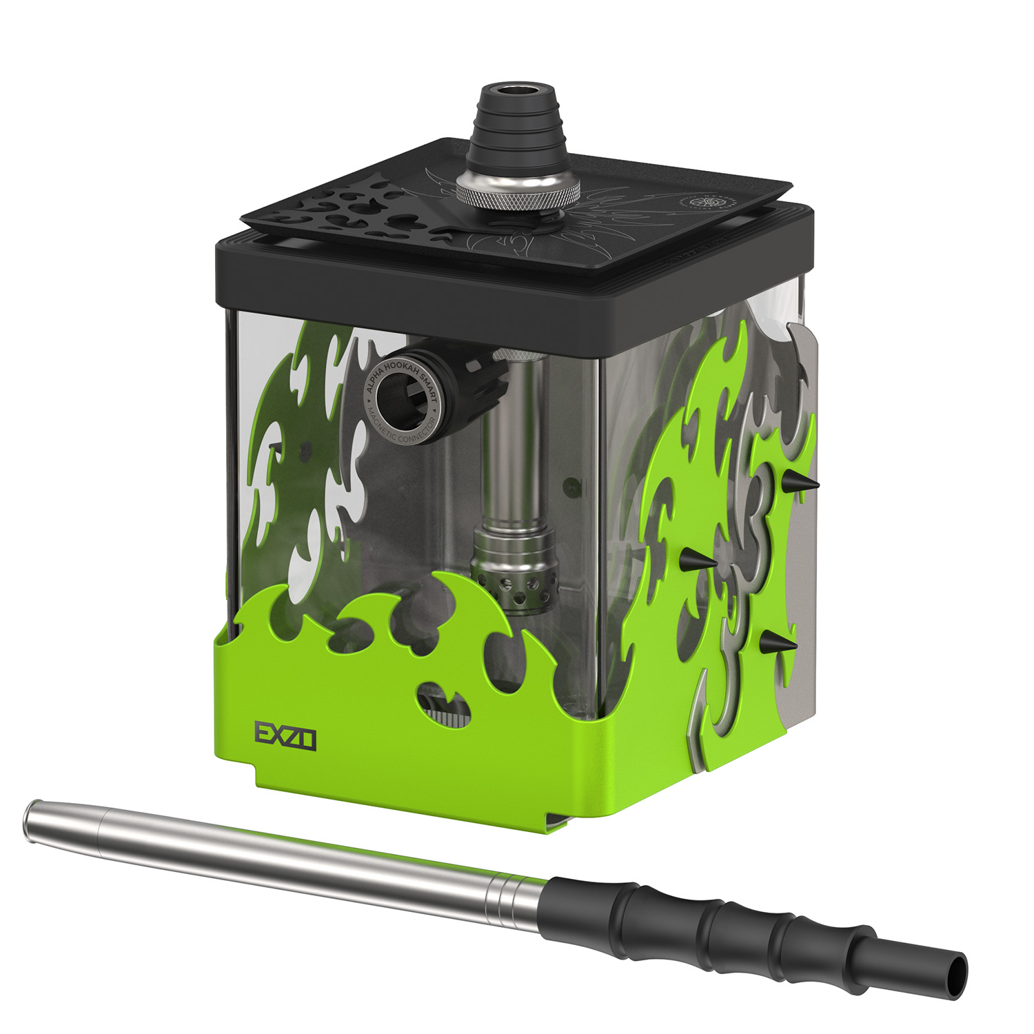  кальян alpha hookah - smart exzo tribal (lime) 