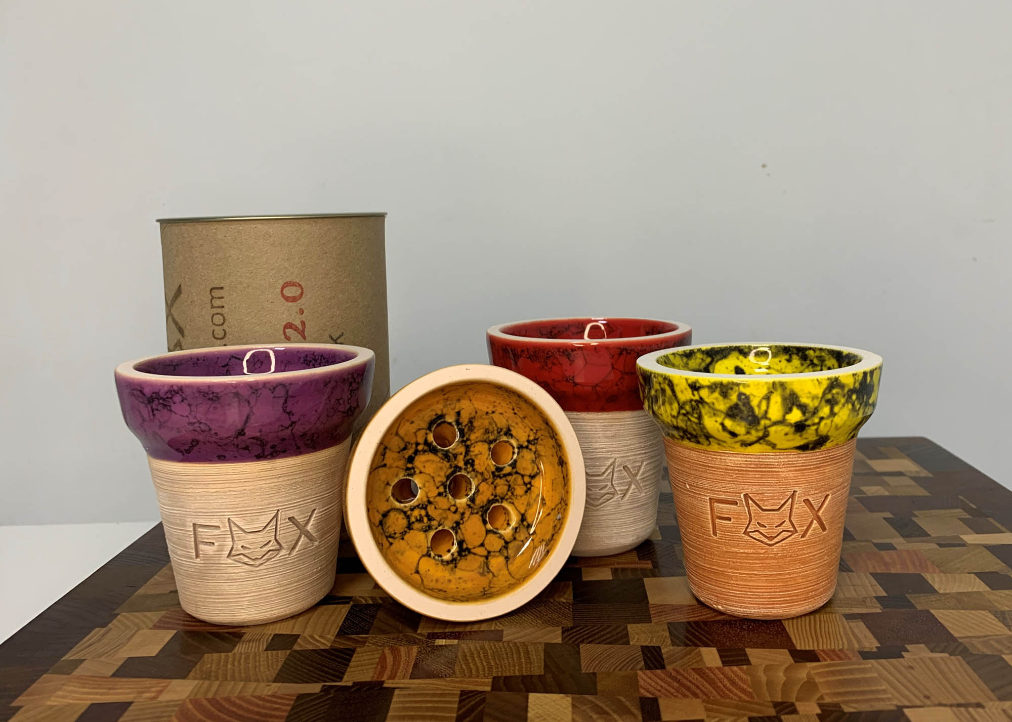 чаша fox бочка glaze — Hookah Market чаша fox бочка glaze